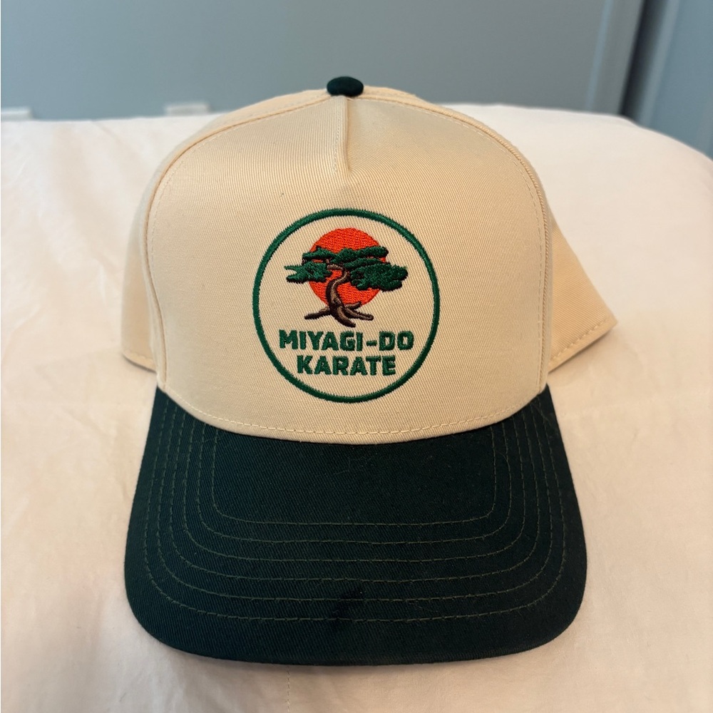 Miyagi-Do Karate Tan and Green Cap Cobra Kai